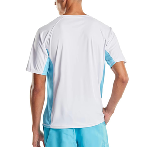 T-shirt d'entraînement athlétique pour hommes, t-shirt de sport respirant à deux tons pour la salle de sport et le fitness - Product Image 6