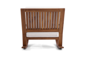 Silla mecedora diseñada con movimiento deslizante suave y estructura robusta que proporciona un asiento relajante para espacios de estar y dormitorios - Product Image 3