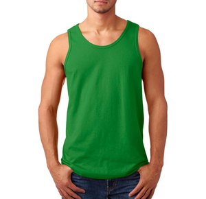 เสื้อกล้ามผู้ชายแบบกำหนดเอง สีพื้น สำหรับออกกำลังกาย แห้งเร็ว ระบายอากาศได้ดี - Product Image 1