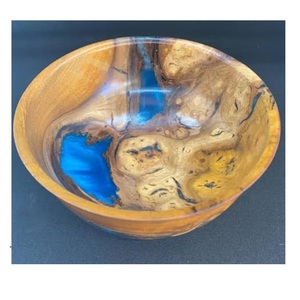 Tazón de Madera de Acacia Más Vendido con Esmalte Impreso, Fabricación Personalizada, Tazón Decorativo para Servir la Cena - Product Image 1