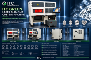 เครื่องตัดเพชร CNC เลเซอร์สีเขียวความแม่นยำสูง ITC สำหรับการแปรรูปเครื่องประดับชั้นดี ผลิตในสหรัฐอเมริกา ประสิทธิภาพเสถียร - Product Image 5