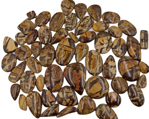 พลอยแจสเปอร์ธรรมชาติจากออสเตรเลียแบบคาโบชอง |   พลอยแจสเปอร์สีน้ำตาลแบบเม็ดเดี่ยว |   ผู้จัดจำหน่ายสินค้าขายส่งจำนวนมากสำหรับการทำเครื่องประดับ - Product Image 1