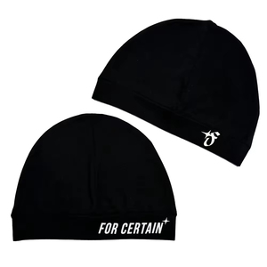 Gorro de Jacquard Personalizado con Forro de Satén de Seda, Transpirable, Impermeable, Unisex, Ajustable, para Playa, Deportes, 22 cm, Poliéster, para Correr - Product Image 2