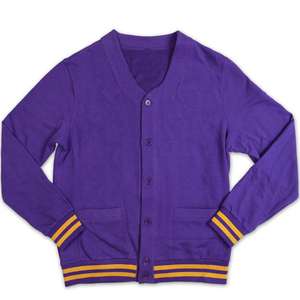 เสื้อคลุมคาร์ดิแกนผู้หญิง คอวี แขนยาว ผ้าฝ้าย 100% ติดกระดุมแบบปกปิด  ลายถักสำหรับฤดูหนาว  โลโก้ด้านหน้า ดีไซน์ลำลอง  2 ชิ้น  สามารถปรับแต่งได้ - Product Image 4