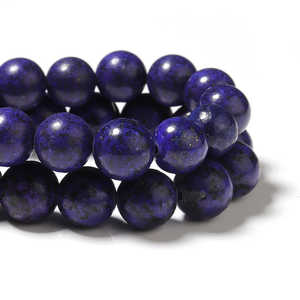 Perles rondes en cristal de Lapis Lazuli et verre soufflé, 10 mm, semi-finies, accessoires de bijoux DIY, ajoutez de la couleur à vos créations - Product Image 6