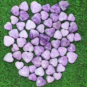Chakralume - Cristal de Kunzita Rosa Natural Tallado en Forma de Corazón, Piedra Curativa Pulida para Reiki, Meditación, Decoración Energética, Venta al por Mayor - Product Image 6