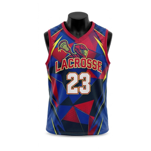 Maillot de lacrosse personnalisé, vêtements d'équipe OEM ODM, logo personnalisé, nom, numéro, respirant, séchage rapide, vêtements de sport confortables pour les matchs - Product Image 1