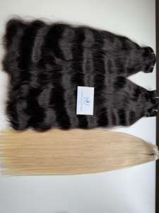 Trama vietnamita Cabello humano virgen Rizado Suelto Paquete de ondas profundas 30 pulgadas Longitud estirada Estilo de onda natural Proveedor de cabello superior - Product Image 5