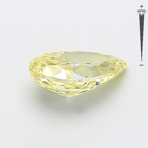Diamante Cultivado en Laboratorio con Certificación IGI, Corte Pera Modificado de 1.07 CT, Color Amarillo Fantasía, Claridad VVS2, CVD LG 800633901 para Joyería ROYAL - Product Image 3
