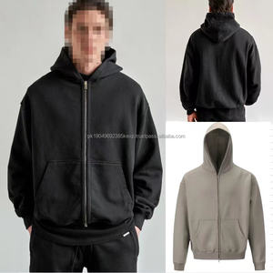 Sudadera con Capucha Unisex de Alta Calidad, 100% Algodón, Estilo Urbano, Holgada, Invierno, Diseño Sólido, Hombros Caídos, Impresión Personalizada - Product Image 2