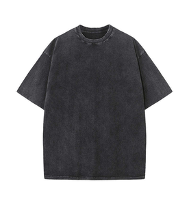 เสื้อยืดโอเวอร์ไซส์ผู้ชายคุณภาพสูง ผ้าฝ้าย 100% สกรีนโลโก้ได้ตามต้องการ น้ำหนัก 230 กรัม ดีไซน์เรียบง่าย คอกลม แขนสั้น สวมใส่สบาย ไม่หดตัว - Product Image 5