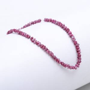 Perles de diamant rose brut de qualité AAA, 3-4 mm, diamants bruts non taillés, brin de 16 pouces, fabrication de bijoux, vente en gros, approvisionnement en vrac - Product Image 2