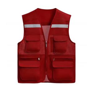 Ropa de trabajo reflectante, traje reflectante de alta visibilidad, chaleco de seguridad reflectante de fibra de poliéster con barra plateada adecuado - Product Image 4