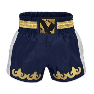 Shorts de Muay Thai con Diseño Híbrido y Estampado por Sublimación Personalizado, Incluye Etiquetado de Marca Privada y Secado Rápido Flexible - Product Image 5