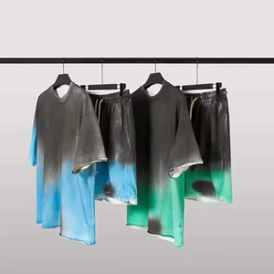 Custom Two Piece T Shirts Short <b>Set</b> Summer Men Clothing 2 Piece T Shirt And Shorts Men Short <b>Sets</b> - Product Image 4