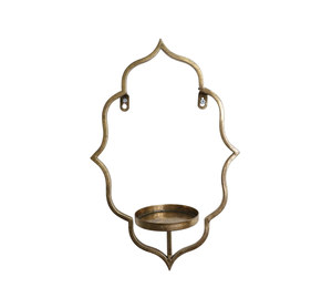 Portavelas Colgante de Hierro Forjado a Mano con Placa Decorativa para Iluminación Ambiental de Pared - Product Image 4