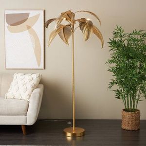 Lámpara de Techo y Colgante de Diseño Nórdico Moderno para Decoración de Sala de Estar, Estilo Vintage, con Forma de Palmera Dorada y Luces LED - Product Image 1