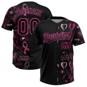 Maillot de baseball personnalisé sublimé unisexe à manches courtes, motif géométrique, séchage rapide, maillot de softball - Product Image 4