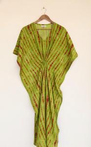 Caftán Tie Dye para Mujer, Largo hasta el Suelo, Ecológico, 100% Algodón, Corte Holgado, Cintura Natural, Estilo Casual de Verano, Boho, para Vacaciones - Product Image 6