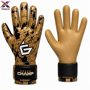 Guantes de Portero de Fútbol Profesionales de Alta Adherencia, Palma de Látex Natural, Protección para los Dedos, Antideslizantes, Transpirables, Cierre de Gancho y Bucle - Product Image 2