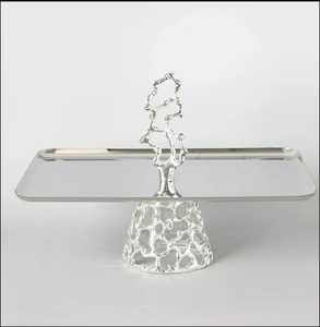 Handmade Wooden Serving <b>Tray</b> with Brass Handles Luxury Decorative <b>Tray</b> for Home & Hotel - Product Image 2