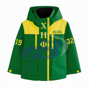Chaqueta Cortavientos Premium de la Hermandad Chi Eta Phi CEPhi, Chaqueta Cortavientos con Capucha de Alta Calidad, Chaqueta Deportiva Plegable - Product Image 3