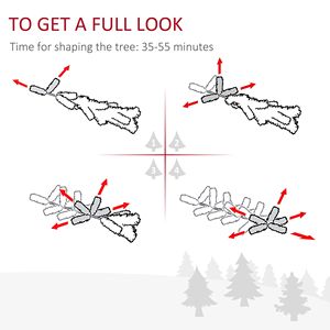 9 ft Pre-Lit Snow-Dipped Artificial Christmas <b>Tree</b> with 460 LED <b>Lights</b> Realistic Branches Pine Cones Red Berries 1298 Ti Series - Product Image 4