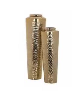 Vase à fleurs moderne en métal, support décoratif pour fleurs, pour la décoration intérieure de la salle à manger - Product Image 3