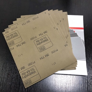 Cho 734 nhiệm vụ nặng nề Silicone duy nhất hai mặt sợi thủy tinh ướt/khô mài mòn giấy nhám tấm cho ô tô đánh bóng - Product Image 3