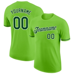 T-shirt unisexe en tricot Spandex/Polyester vert naturel/vert forêt, respirant, écologique, décontracté, sublimation - Product Image 2