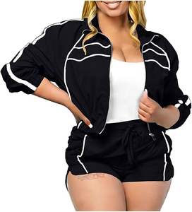 Conjunto de Dos Piezas de Chaqueta Cortavientos Transpirable para Mujer, Conjuntos Deportivos Cortavientos al por Mayor para Mujer con Colores, Tallas y Logotipo Personalizados - Product Image 1