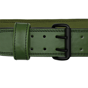 Ceinture de musculation en cuir à double boucle pour hommes et femmes, 4 pouces, robuste, écologique, pour la musculation - Product Image 3