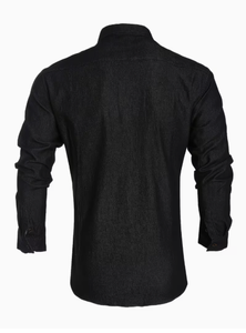 Camisa de Mezclilla Transpirable de Corte Ajustado para Hombre, Marca TRIBON SPORTS, Algodón Suave Lavado, Botones, Casual, OEM, ODM, Etiqueta Privada, Venta al Por Mayor - Product Image 5