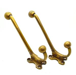 Crochets muraux simples en nickel satiné, porte-serviettes décoratifs en métal brossé argenté, quincaillerie de luxe en gros - Product Image 3