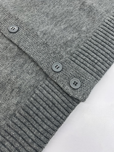 Suéter de cachemira 100% para hombre, estilo New Rich Old Money, suave y agradable al tacto, con doble bolsillo, teñido heather, informal para otoño. - Product Image 4