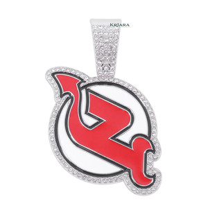 Pendentif Lettre en Argent 925 et Moissanite, Plaqué Rhodium, Plaqué Or 14K, Plaqué Or Rose, Breloque Thème Luxe, Usage Quotidien, Unisexe - Product Image 1