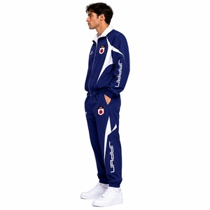 Ensemble tendance coupe-vent et jogging en nylon japonais personnalisé, fournisseur OEM de vestes de sport et de survêtements à capuche sous marque privée - Product Image 4