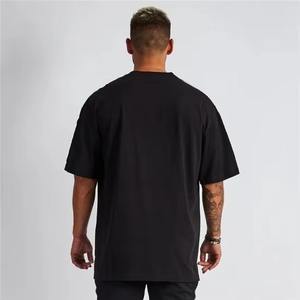 T-shirts pour hommes Streetwear avec logo personnalisé, 100% coton de haute qualité, coupe ample, col rond, t-shirts vierges épais - Product Image 6