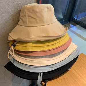 <b>Plain</b> Bucket Hat Soft Lightweight Breathable Fabric Comfortable Unisex Fit Casual Streetwear Outdoor Sun Protection <b>Cap</b> - Product Image 3