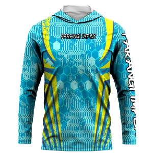 Maillot de pêche à manches longues personnalisé OEM/ODM avec impression intégrale, protection UV, à capuche, haute performance, pour activités de plein air 2026 - Product Image 1