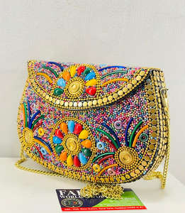Bolso de mujer de mosaico de estilo bohemio y evento de noche de moda bolso de mosaico de exportación de lujo bolso de mano de declaración de moda FWE - Product Image 4
