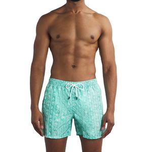 <b>Mens</b> Mid Waist Anti-Wrinkle Eco-Friendly Breathable Quick Dry Solid Swim <b>Trunks</b> High Street Style Elastic Waist 100% Polyester - Product Image 3