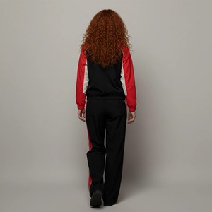 Custom Casual Workout Waffle Knit 2 Two Piece Sets for Women Long Sleeves Zip up Hoodie and Flared Pants <b>Tracksuit</b> Fit Sweatsuit - Product Image 3