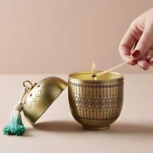 Bol à bougie en métal vintage fait main avec motif gravé, porte-bougie décoratif de luxe, décoration d'intérieur, décoration de table de mariage - Product Image 3