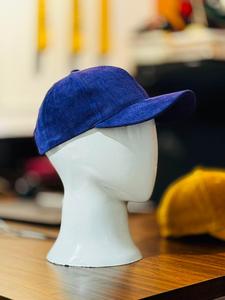 Gorra de Béisbol Unisex de Pana Azul, 6 Paneles, Color Sólido, Casual, para Adultos, 56-58CM, 100% Algodón, para las Cuatro Estaciones - Product Image 1