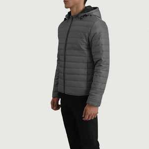 Veste d'extérieur pour homme à manches longues, dernière arrivée OEM, tissu respirant, col montant, fermeture éclair intégrale, veste matelassée pour l'hiver. - Product Image 6