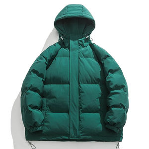 Fully Customized Men's Waterproof Canvas Puffer <b>Jackets</b> Polyester Wadding Filled Winter DDP Shipping - Product Image 2