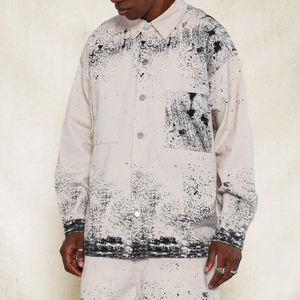 Ensemble short en jean de qualité supérieure pour hommes, short cargo en jean, impression de logo personnalisé, ensemble short en jean à taille élastique tendance - Product Image 4