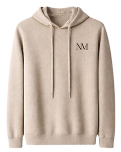 Sudadera con Capucha Beige para Mujer, de Algodón y Felpa, con Logotipo Personalizado Bordado, Ropa Casual Urbana, Venta al Por Mayor de Fábrica OEM - Product Image 1