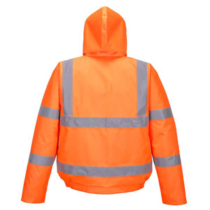 Orange Hi Vis Construction Workwear <b>Jacket</b> for Men Custom Waterproof Security Reflective Safety Features <b>Worker</b> <b>Jackets</b> - Product Image 2
